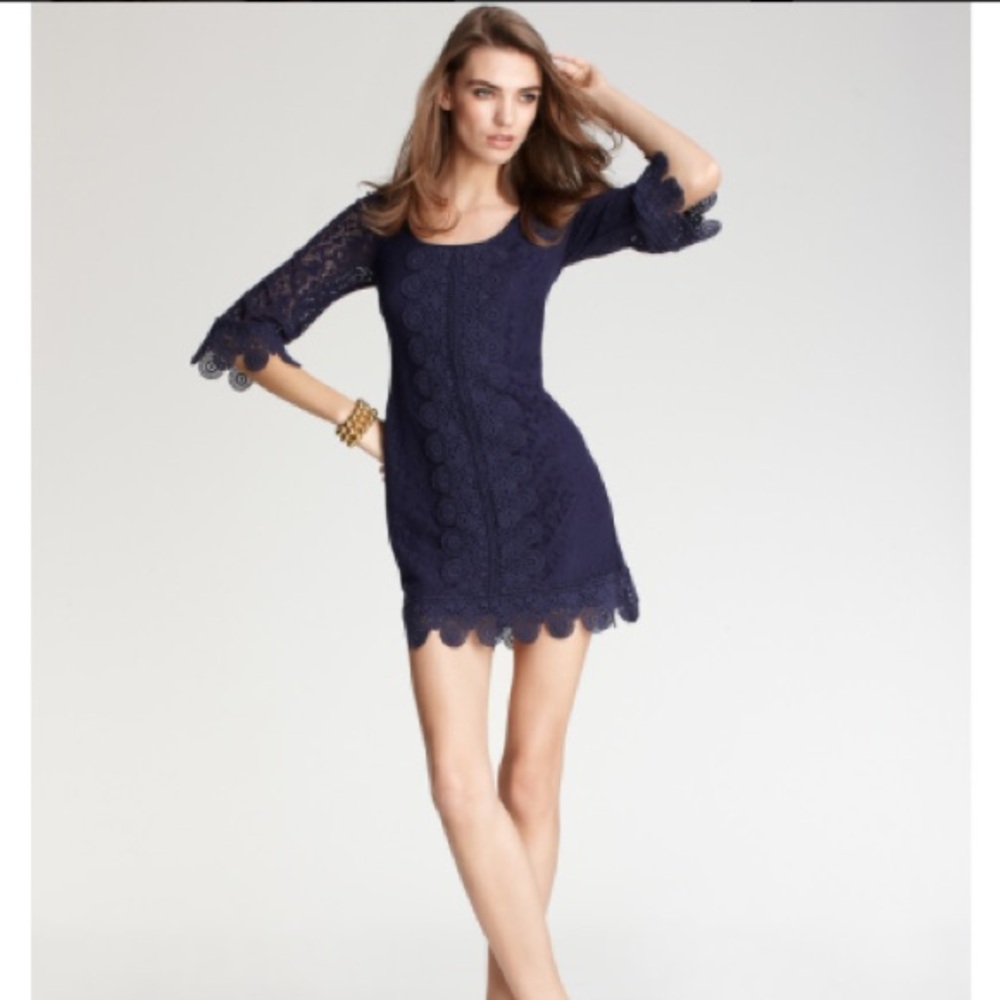 Laundry by Shelli Segal Shift Overlay Dress